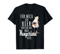 Una Cerveza y un Taxi a Wangerland Nordsee Shirt Gaviota Camiseta