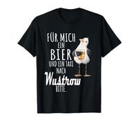 Una cerveza y un taxi a Wustrow Báltico Camiseta Gaviota Camiseta