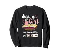 Una Chica Enamorada de Sus Libros Ratones de Biblioteca Amantes de los Libros Sudadera