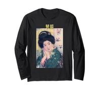 Una Chica Japonesa Retro soñando Despierto Manga Larga