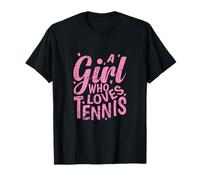 Una chica que ama los deportes de pelota de tenis Camiseta