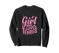 Una chica que ama los deportes de pelota de tenis Sudadera