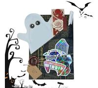 Una cita a ciegas con un libro Set Tarjeta de de Halloween hecha a mano