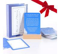 Una cita con el universo - Deck de Afirmaciones y Decretos Inspiradores Oráculo de 53 Cartas con Mensajes positivos para manifestar Magia y Bienestar Edición Azul divino