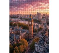 Una Ciudad PróSpera Puzzle 6000 Piezas, Rompecabezas Adultos Puzzle, Desafiante Puzzles de Decoración Juego de, Juego Educativo para Toda la Familia, para Regalo Decoración FNKL7-296