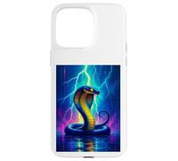 Una Cobra se eleva a través de un Rayo eléctrico en energía Brillante Carcasa para iPhone 15 Pro MAX