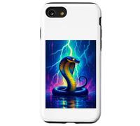 Una Cobra se eleva a través de un Rayo eléctrico en energía Brillante Carcasa para iPhone SE (2020) / 7/8