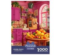 Una Cocina acogedora 1000 Puzzle Adulto Rompecabezas Divertidos De Animales para Hombres Y Mujeres Rompecabezas Familiar Clásicos para Adultos Y Niños A Partir38x26cm/1000pcs