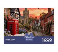 Una colección de Cuentos de Hadas Rurales ingleses (4) 1000 Piezas Jigsaw Divertidos Actividades Familiares Jigsaw Juegos Educativos para Regalo 70x50cm/1000pcs