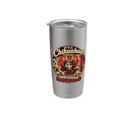 Una cosa de chihuahua que no entenderías un perro samurai divertido Vaso térmico de acero inoxidable de doble pared