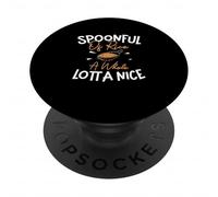 Una Cucharada de arroz, una Lota Entera Agradable para los fanáticos de Arroz con Leche PopSockets PopGrip Adhesivo