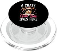 Una Dama Loca de Cabra Vive aquí PopSockets PopGrip para MagSafe