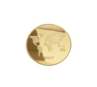 Una de las monedas conmemorativas de los siete sitios históricos famosos del mundo Cool Cadenas colgantes (oro, talla única), Aleación, Sin gemas