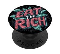 Una declaración audaz de comer a los ricos para los rebeldes PopSockets PopGrip Adhesivo
