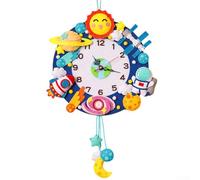 Una deliciosa artesanía hace recuerdos con este divertido e interactivo juego de reloj de pared de fieltro (espacio)