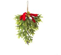 Una diversión en la decoración tradicional de vacaciones, árbol de Navidad único montado en la pared con mecanismo de fácil instalación disponible