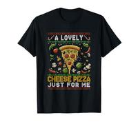 Una Encantadora Pizza de Queso Solo para mí en casa Navidad Navidad Camiseta