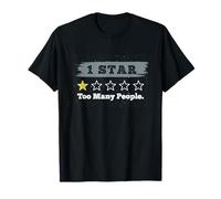 Una Estrella demasiadas Personas Divertido Oficina Política introvertida Camiseta