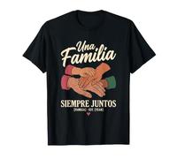 Una Familia Siempre Juntos Diversas Manos Familia Unidad Amor Camiseta