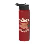 Una Familia Siempre Juntos Diversas Manos Familia Unidad Amor Stainless Steel Insulated Water Bottle