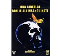 una farfalla con le ali insanguinate