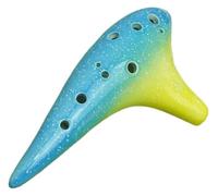 Una flauta de cerámica única y natural en forma de Ocarina for principiantes Ocarina de 12 agujeros AC Ocarina profesional for principiantes Tipo de juego de doce agujeros Cielo estrellado brillante A