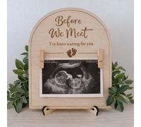 Una foto de ultrasonido de madera, como único para baby showers, como un para el embarazo. regalo atento para de recuerdos queridos y actúa como un accesorio decorativo para un