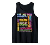 Una Frase de Unidad de Amor en Diferentes Idiomas en Todo el Mundo sanar Camiseta sin Mangas