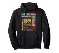 Una Frase de Unidad de Amor en Diferentes Idiomas en Todo el Mundo sanar Sudadera con Capucha