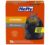 Una fuerte grande bolsas de basura SYNCHKG097425, Diferentes usos (113 litros), 74 Count, 1