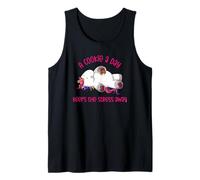 Una galleta al día mantiene alejado el estrés - Divertido unicornio frío Camiseta sin Mangas