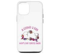 Una galleta al día mantiene alejado el estrés - Divertido unicornio frío Carcasa para iPhone 12/12 Pro
