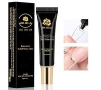 UNA GELLA Pegamento para uñas 15ml Nail Gel Glue - Requiere curado con lámpara, UV/LED no incluido, pegamento superresistente para uñas postizas, uñas acrílicas, puntas de gel suave y extensiones de