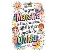 Una gran maestra es difícil de encontrar: Regalos originales para profesores | Agenda profesor 2026 2027 | planificador y organizador semanal y mensual
