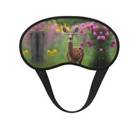 Una hermosa máscara opaca para dormir con estampado de ciervo, bloquea la luz, cómoda, ideal para viajes, camping, meditación y yoga