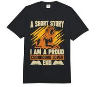 Una Historia Corta Soy un Amante de Coonhound Propietario de Perro Orgulloso Comfort Colors Adult Heavyweight T-Shirt