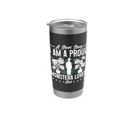 Una historia corta Soy un orgulloso amante de las plantas de interior Monstera Vaso térmico de acero inoxidable de doble pared