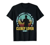 Una Historia Corta Soy un Orgulloso Amante del Clero Pastor Amante del Clero Camiseta gráfica económica