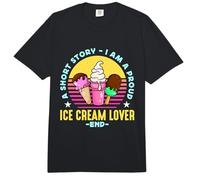 Una Historia Corta Soy un Orgulloso Amante del Helado de Vainilla Amante del Helado Comfort Colors Adult Heavyweight T-Shirt