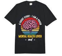 Una Historia Corta Soy un Orgulloso Concientización sobre la Salud Salud Mental Comfort Colors Adult Heavyweight T-Shirt