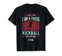 Una Historia Corta Soy un Orgulloso Jugador de Kickball Amante del Kickball Camiseta gráfica económica