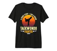 Una Historia Corta Soy un Orgulloso Luchador de Taekwondo Artista marcial Camiseta Premium