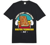 Una Historia Corta Soy un Orgulloso nefrólogo técnico de diálisis Comfort Colors Adult Heavyweight T-Shirt