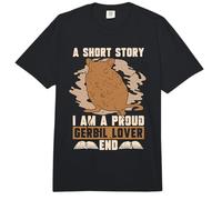Una Historia Corta Soy un Orgulloso Propietario de jerbo de hámster Amante de los jerbos Comfort Colors Adult Heavyweight T-Shirt