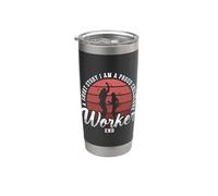 Una historia corta Soy un orgulloso proveedor de guardería Trabajador de cuidado infantil Vaso térmico de acero inoxidable de doble pared