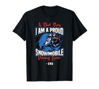 Una Historia Corta Soy un Orgulloso Snocross Racer Carreras de Motos de Nieve Camiseta gráfica económica