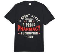 Una Historia Corta Soy un Orgulloso técnico de Farmacia de atención médica Comfort Colors Adult Heavyweight T-Shirt