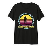 Una Historia Corta Soy un Paddleboarding Standup Paddle Boarder Camiseta Premium