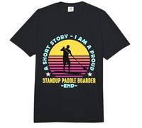 Una Historia Corta Soy un Paddleboarding Standup Paddle Boarder Comfort Colors Adult Heavyweight T-Shirt