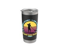 Una historia corta Soy un Paddleboarding StandUp Paddle Boarder Vaso térmico de acero inoxidable de doble pared